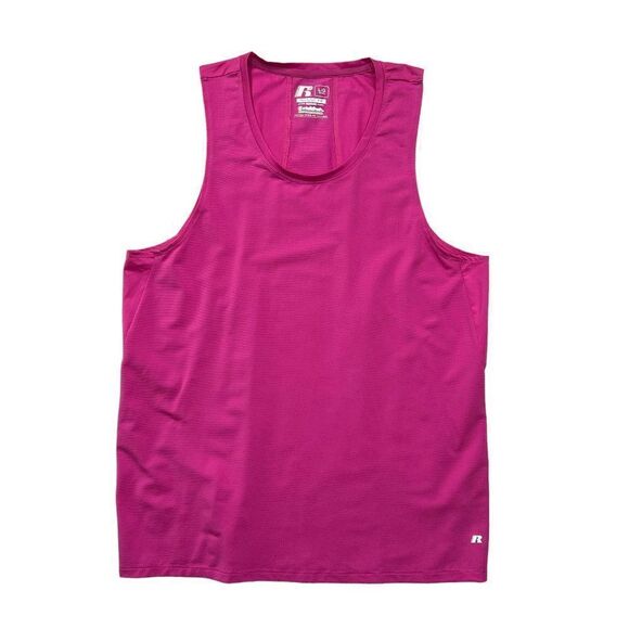 Russell Training Tank Top Women's Large Pink Fit Running Yoga Performance Shirt - Picture 1 of 10